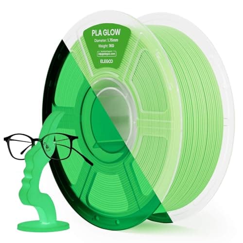 Elegoo Glow in the Dark PLA, photographed for its Amazon listing