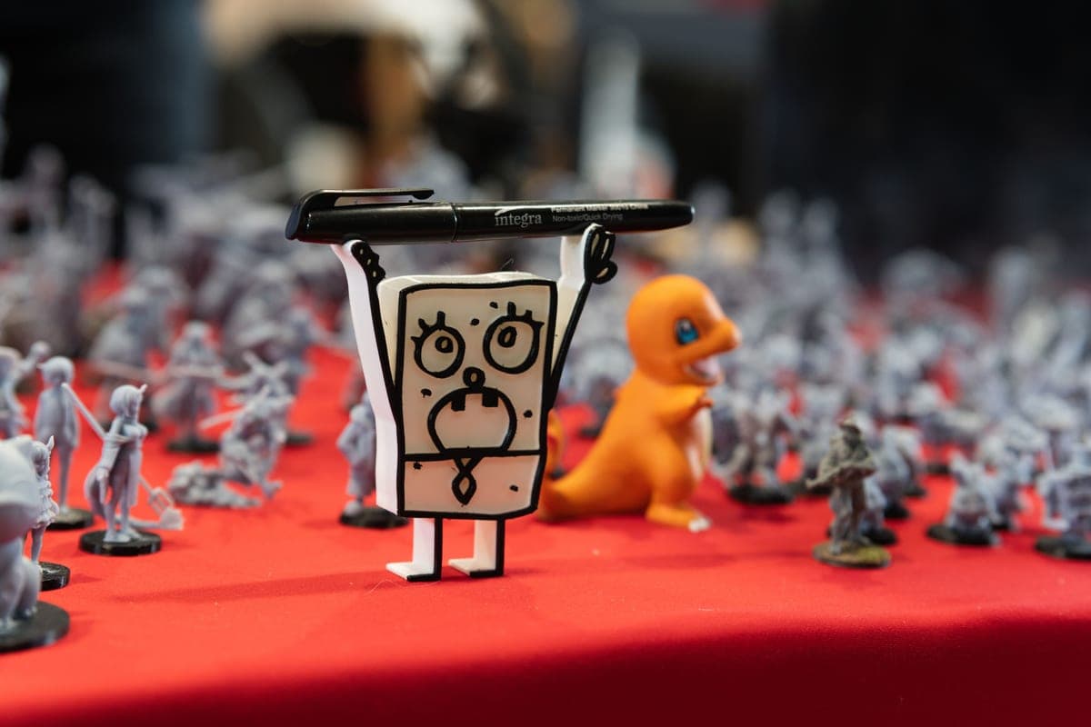 Detailed display figurines arranged on a stand